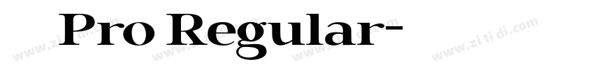 小米兰亭 Pro Regular字体转换